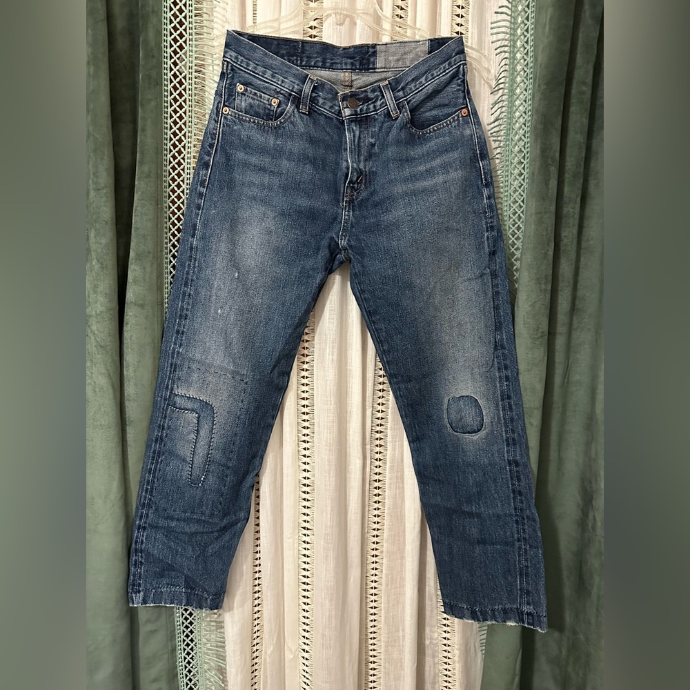 Levi's LVC Women's 505-0217 Selvedge Denim Big E Size 28 Patchwork